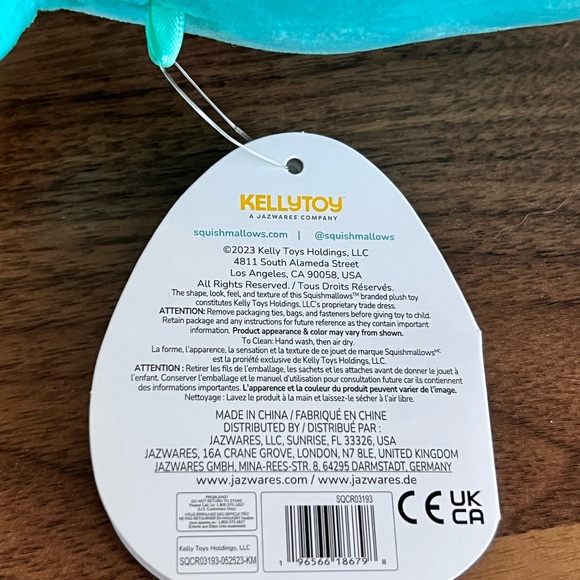 Squishmallow Robert the Frog 7.5" Pet Shop squad S7-#1084 NWT Blue frog - Picture 9 of 14